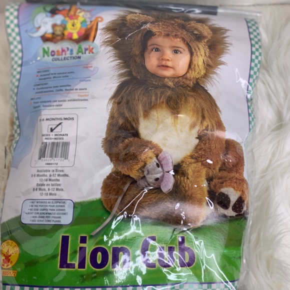 Rubie's Costumes Rubies Infant Sz 6 Months Noahs Ark Lion Cub Costume Dress Up Halloween